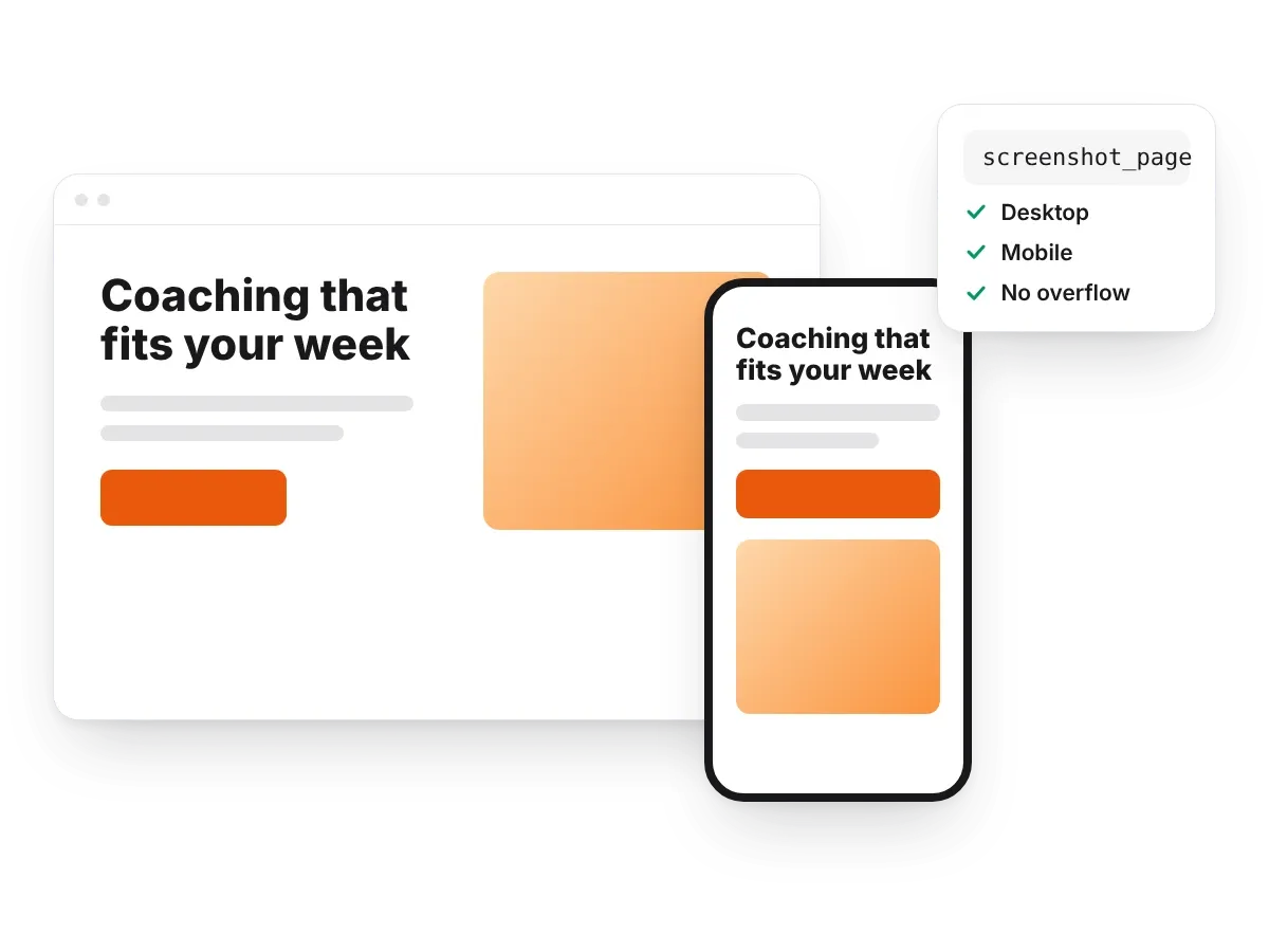 A page checked on desktop and mobile with screenshot_page