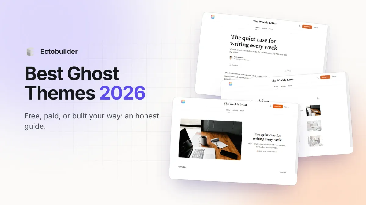 Best Ghost Themes in 2026: Free, Paid and Custom