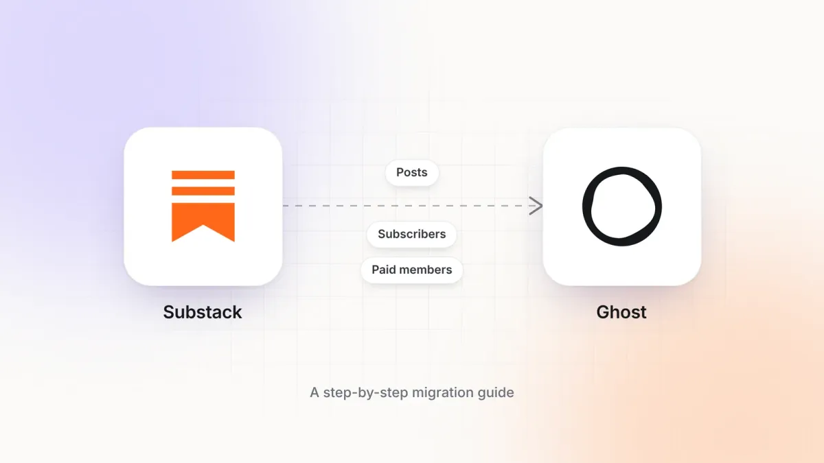 How to migrate from Substack to Ghost (and what doesn't come with you)