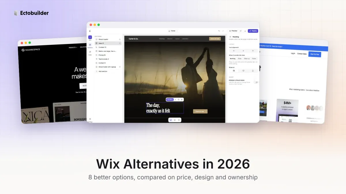 Wix Alternatives in 2026: 8 Better Options (With Real Prices)