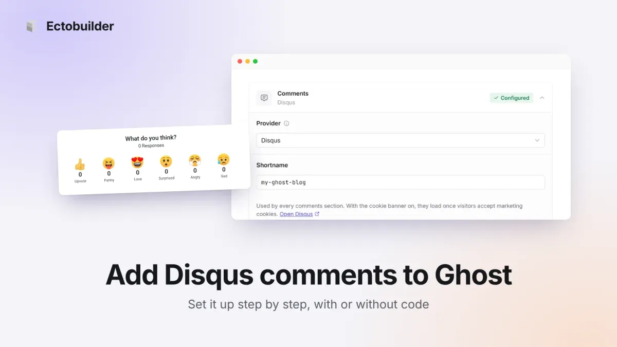 How to Add Disqus Comments to Ghost (Step by Step, 2026)