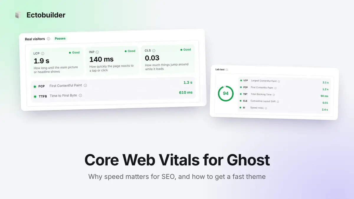 Core Web Vitals for Ghost: How to Make Your Theme Fast (and Why It Matters for SEO)
