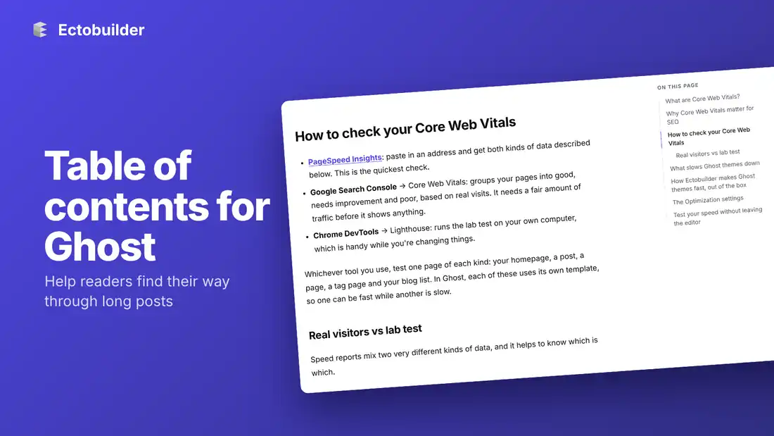 How to Add a Table of Contents to Ghost Posts