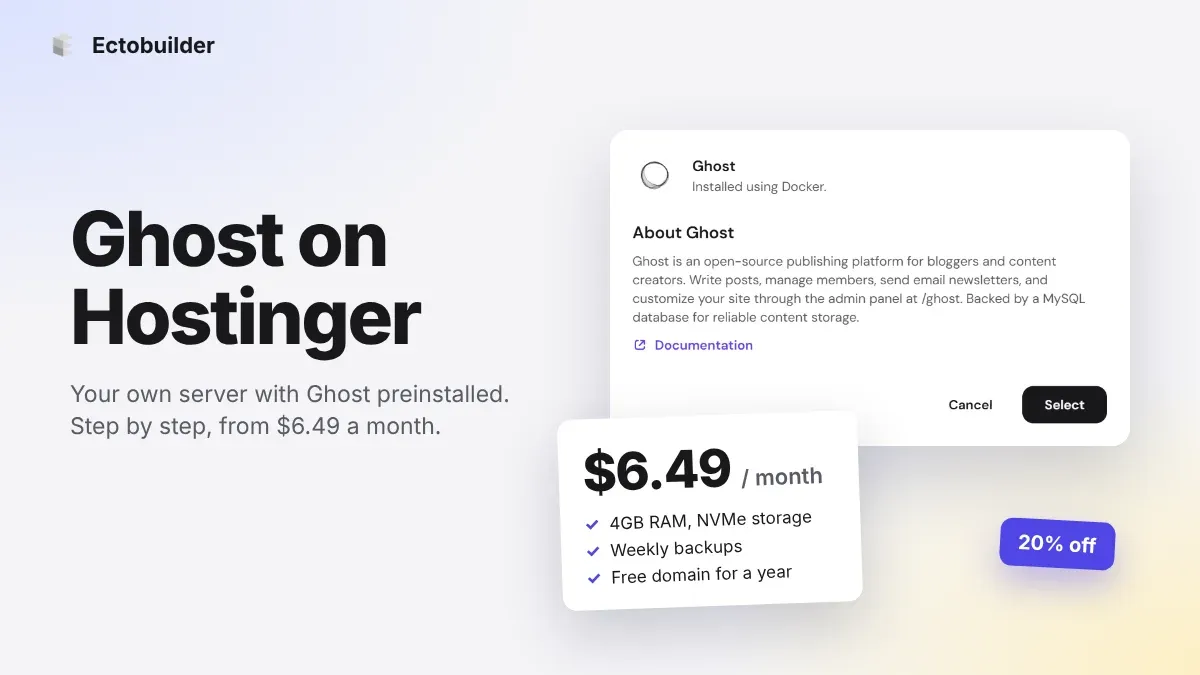 How to Host Ghost on Hostinger: Step-by-Step Guide (2026)